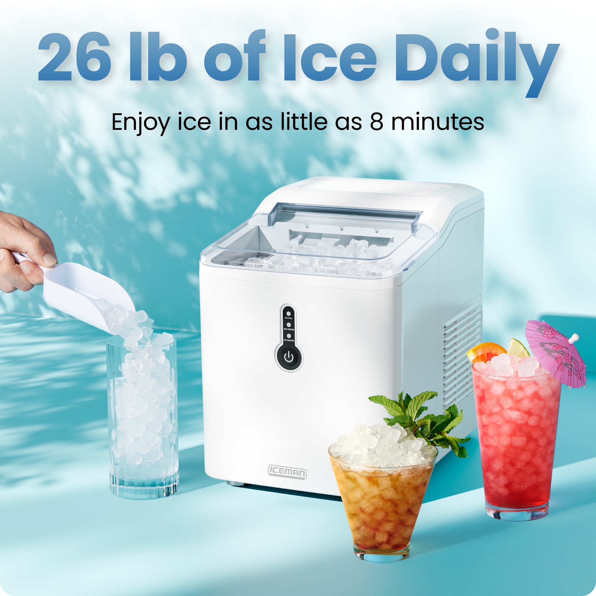 1.5lb Compact Nugget Ice Machine