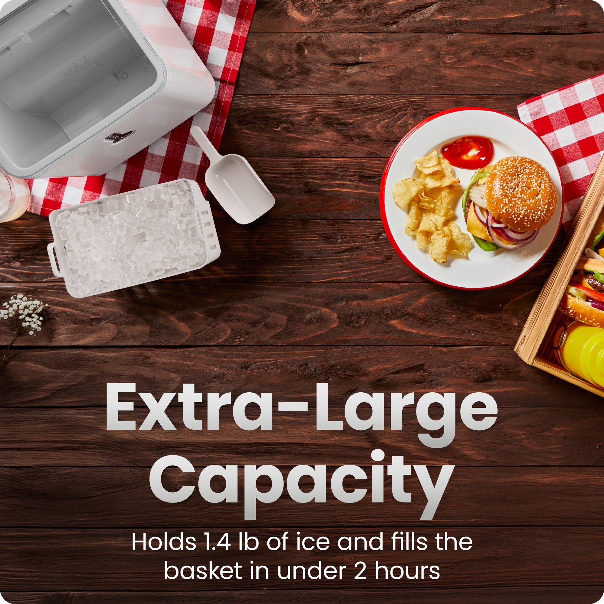 1.5lb Compact Nugget Ice Machine