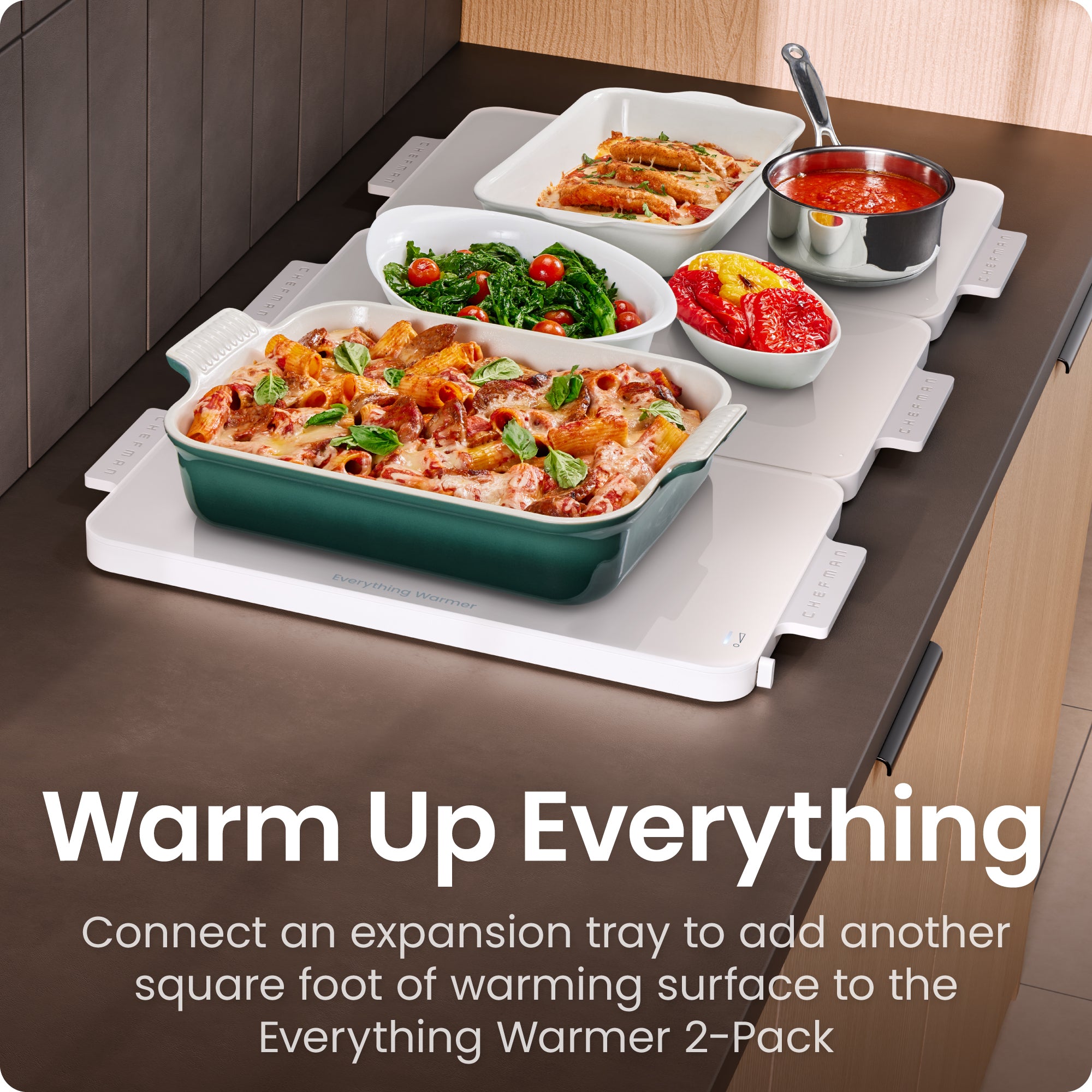 Everything Warmer Expanding Warming Tray, One Expansion Tray (Primary Tray Sold Separately)