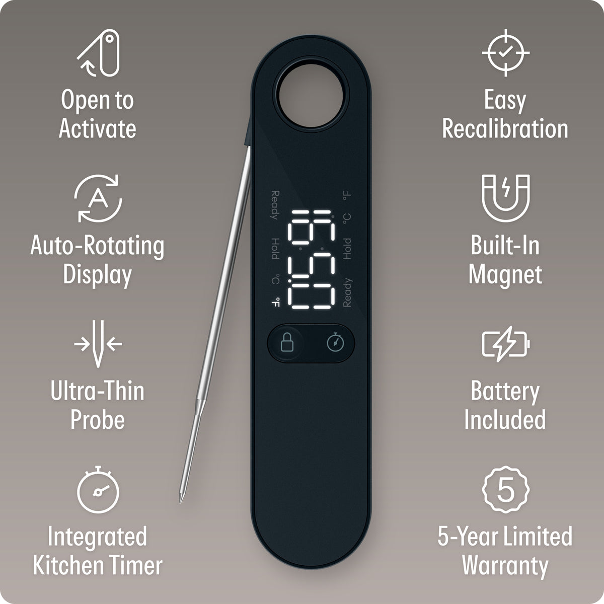Instant Read Digital Meat Thermometer