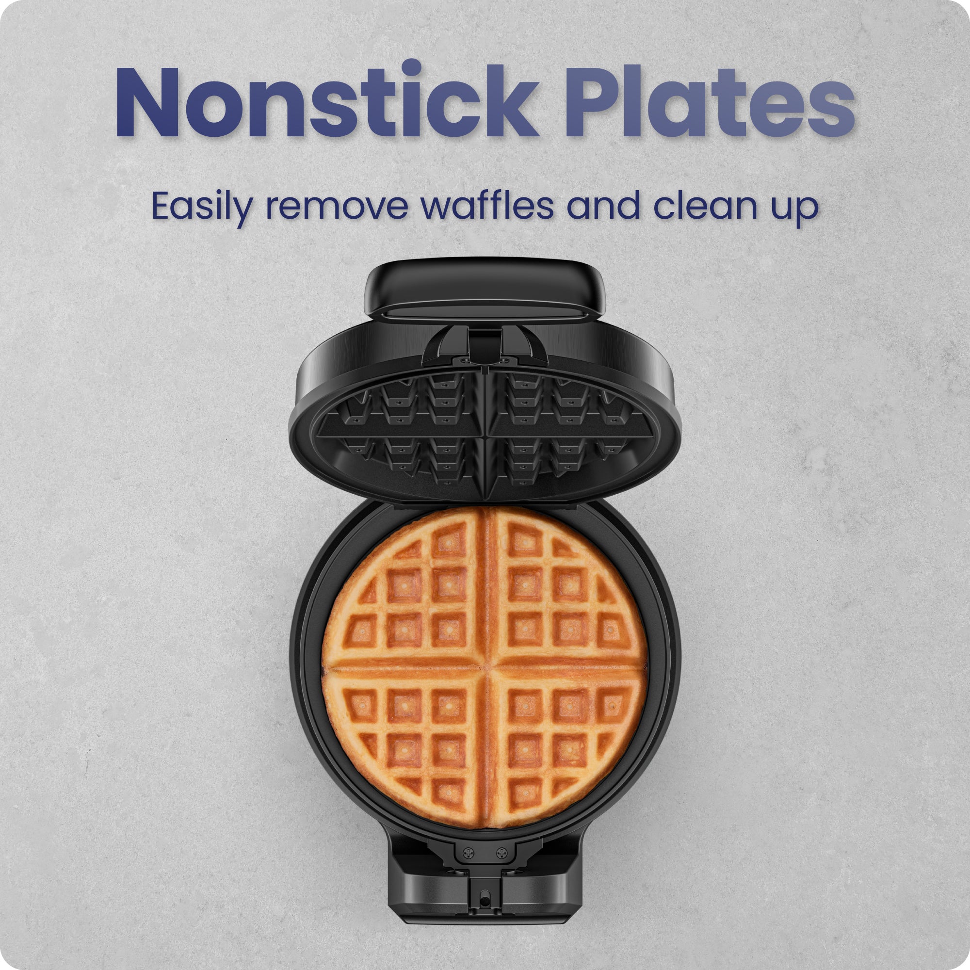 Rotating Belgian Waffle Maker - Black