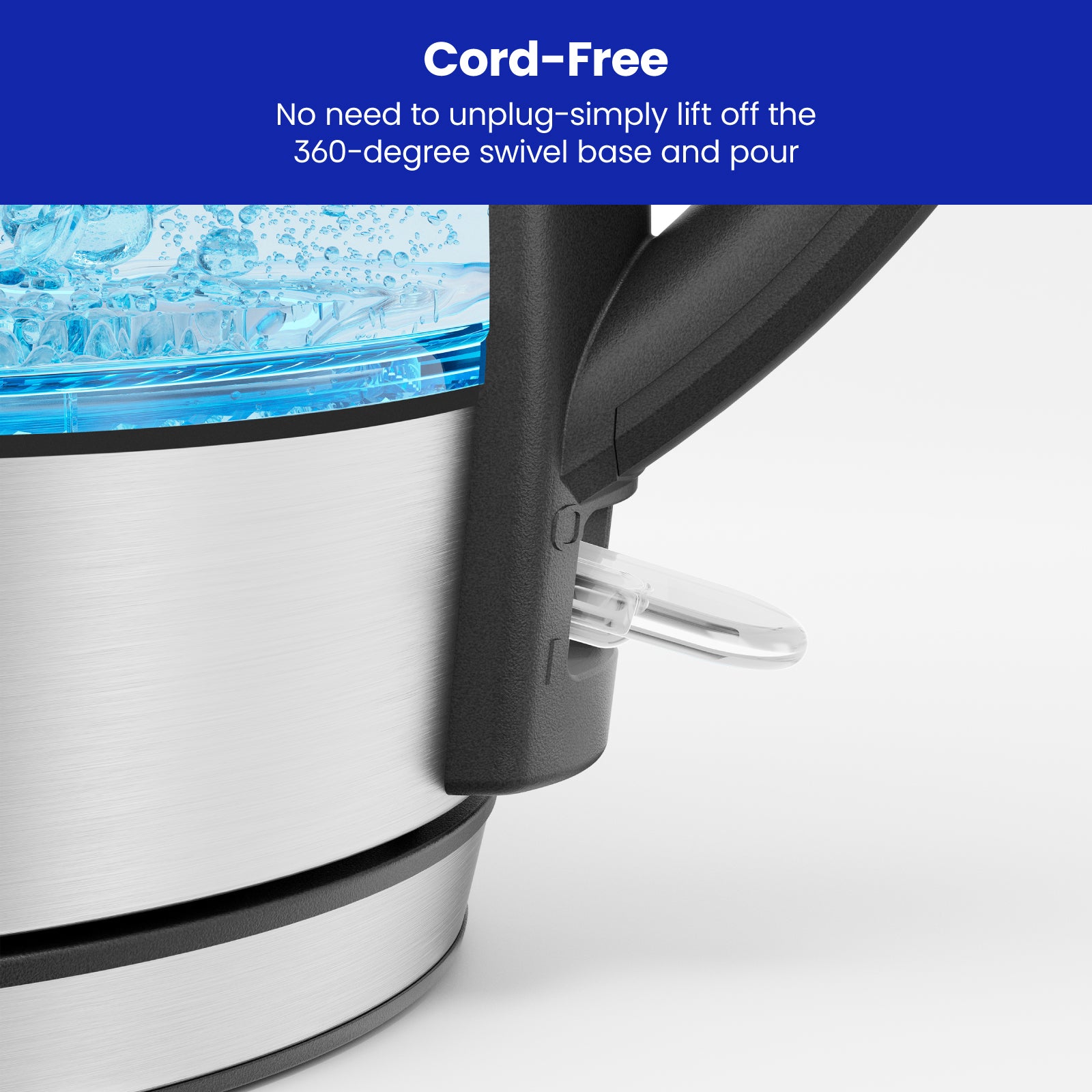 1.2L Electric Tea Kettle with Removable Lid