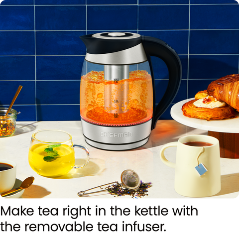 1.8-Liter Cordless Glass Electric Kettle