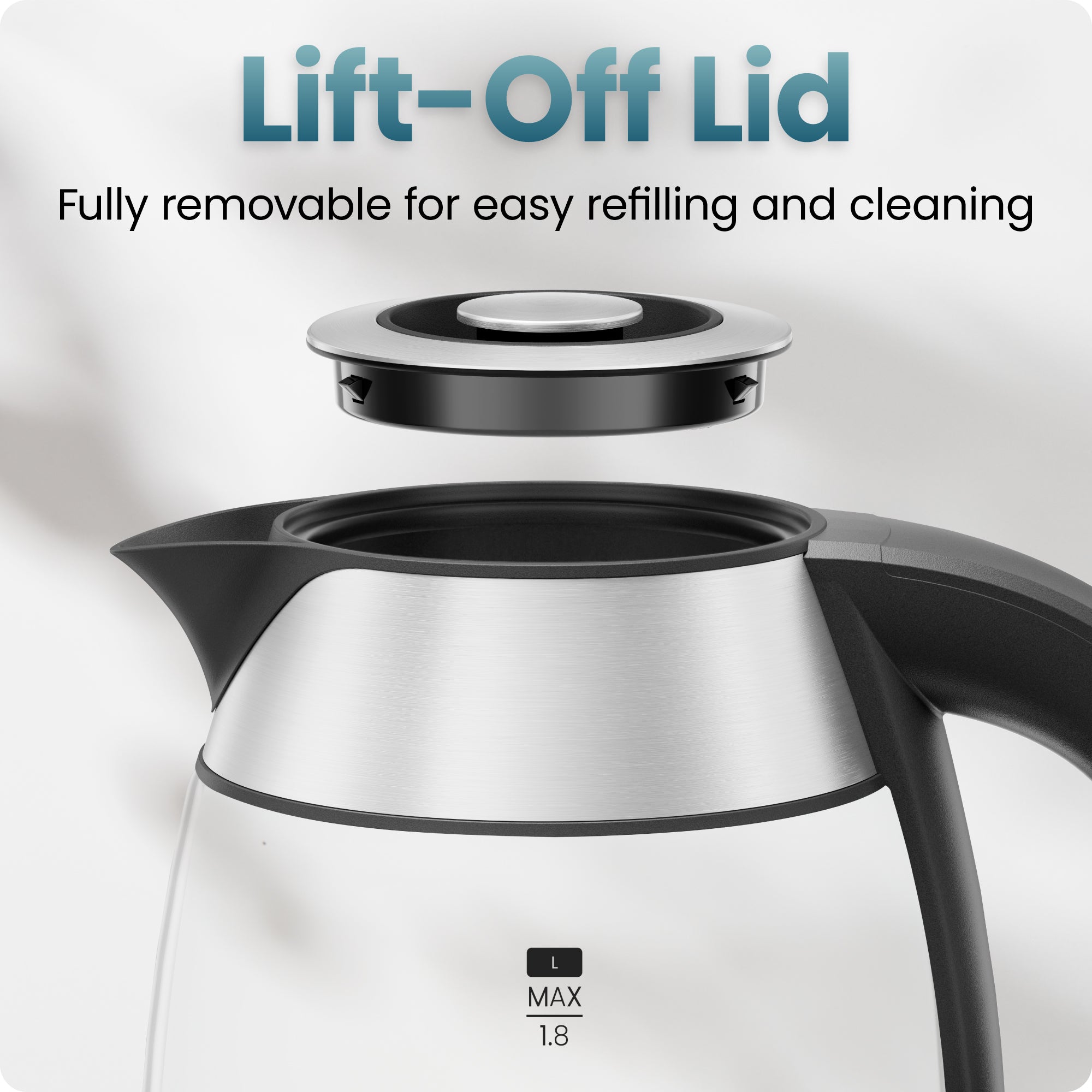 1.8L Stainless Steel Electric Kettle