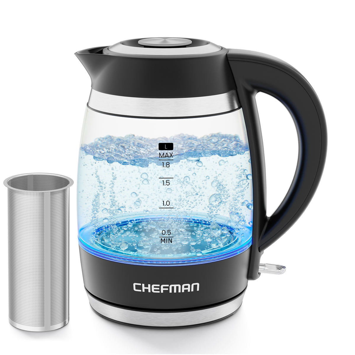 Fast-Boil™ 1.8L Electric Kettle w/ Tea Infuser