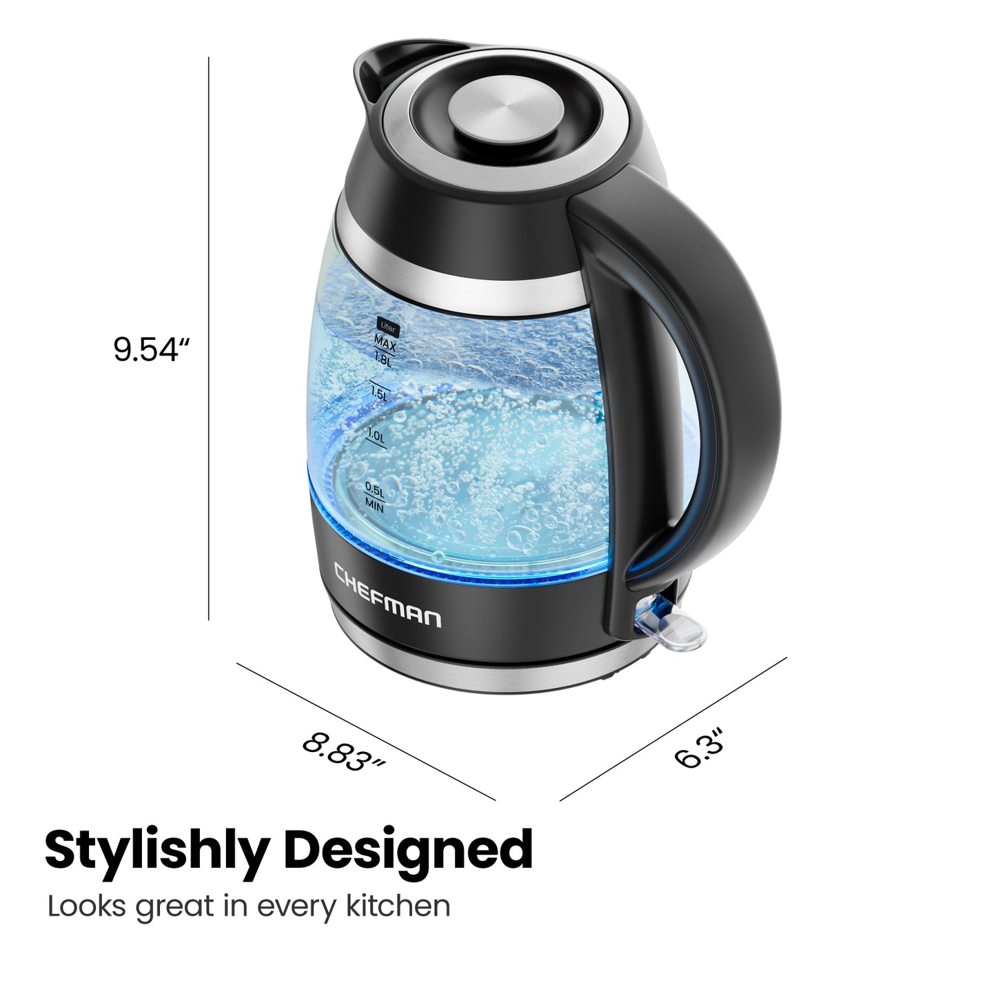 Fast-Boil 1.8L Electric Kettle