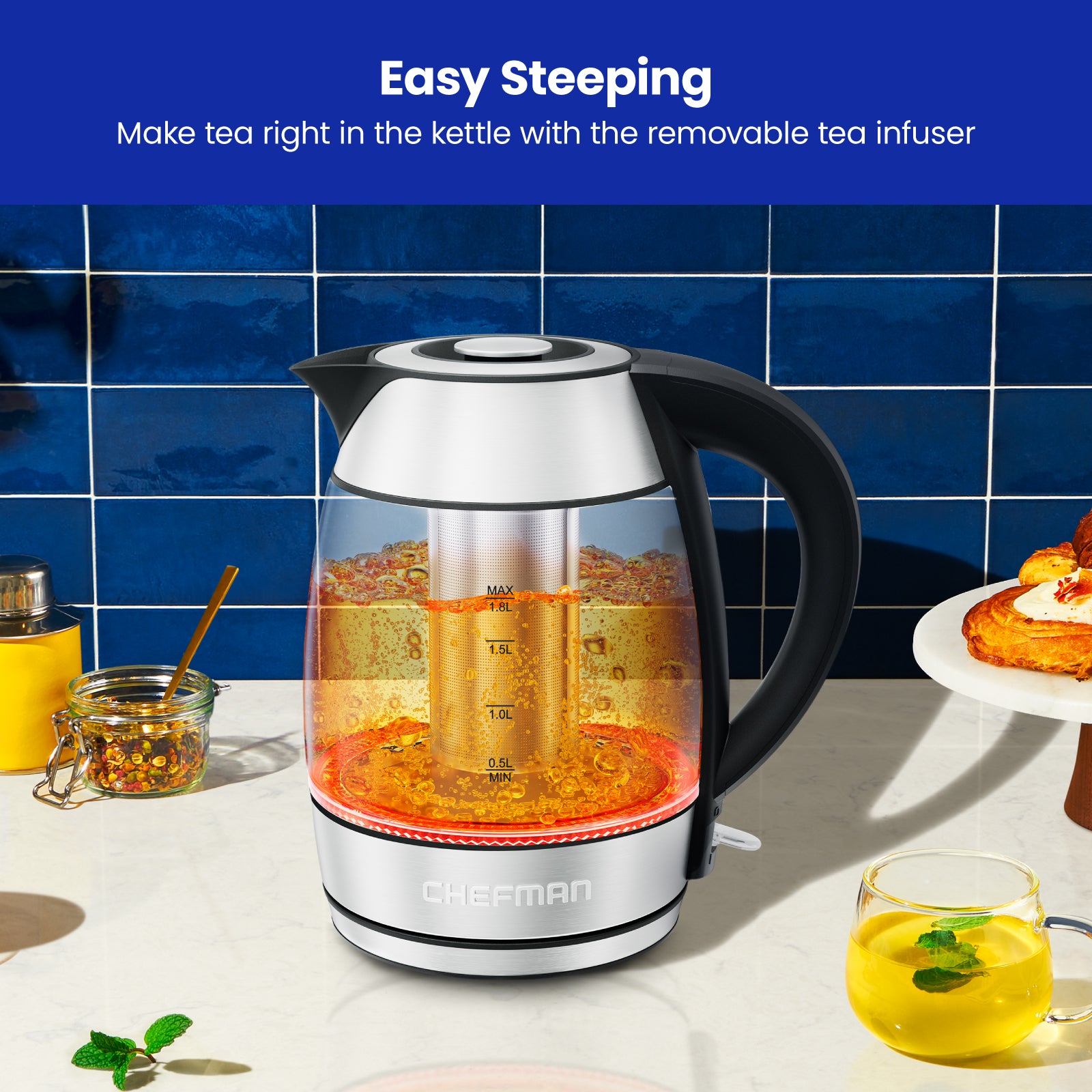 1.8L Keep Warm Electric Tea Kettle