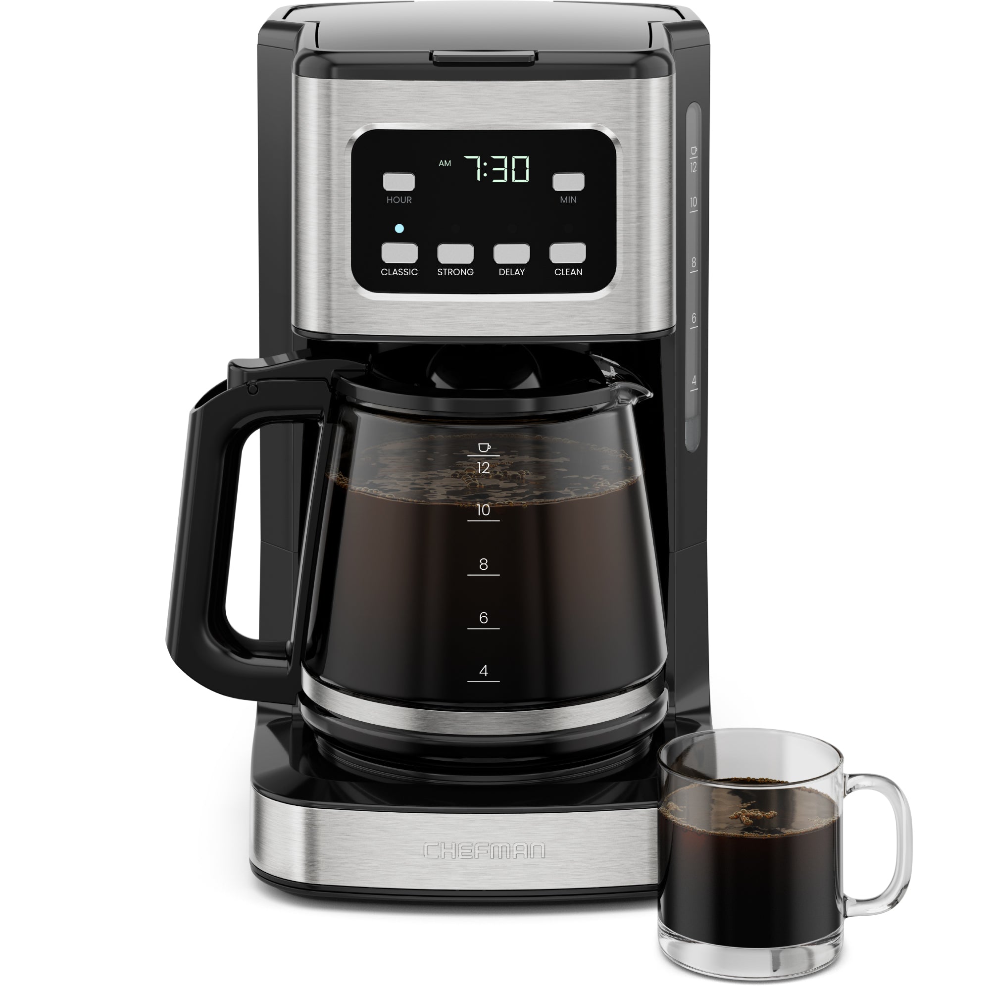 12-Cup Programmable Digital Coffee Maker – Chefman