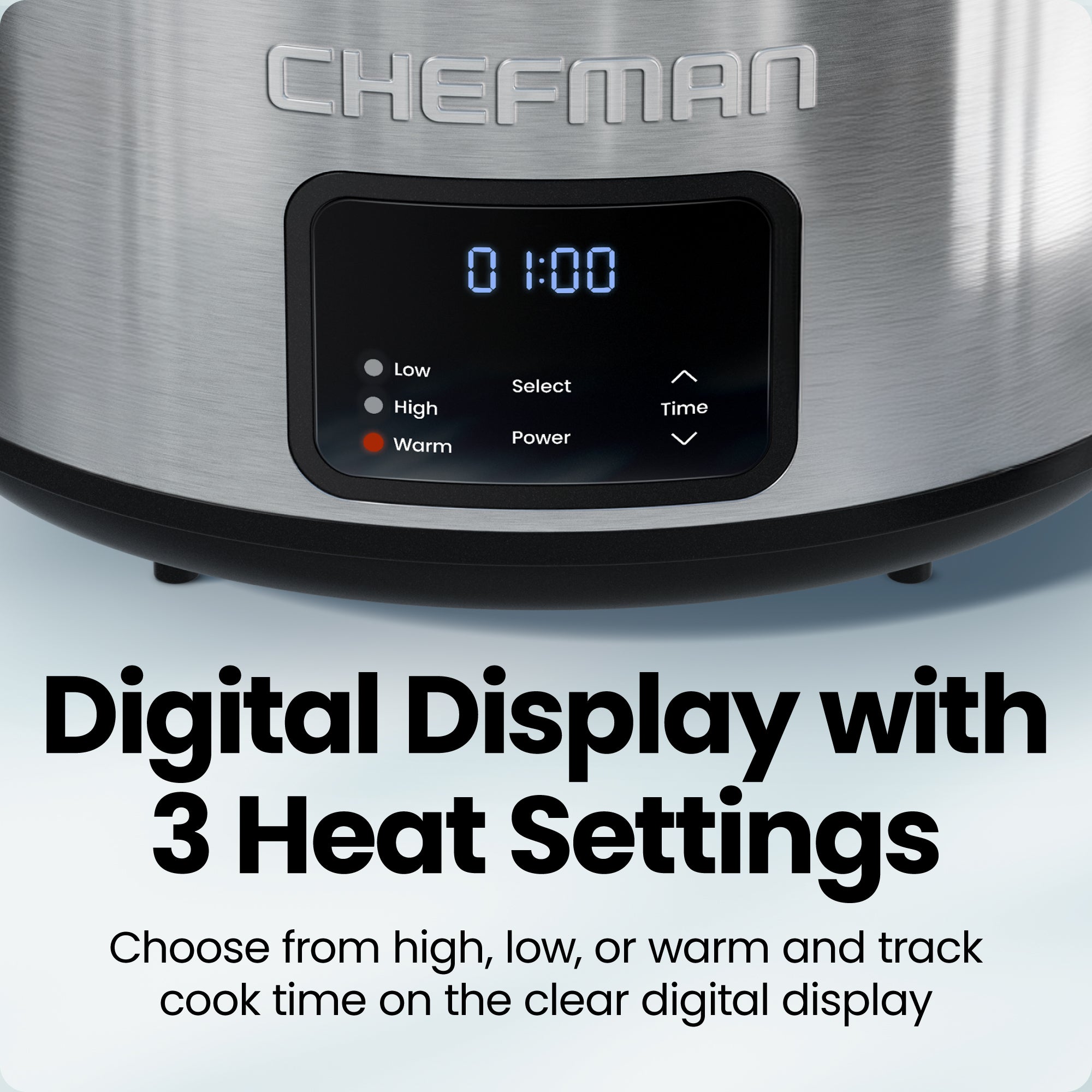 7 Quart Digital Stainless Steel Slow Cooker