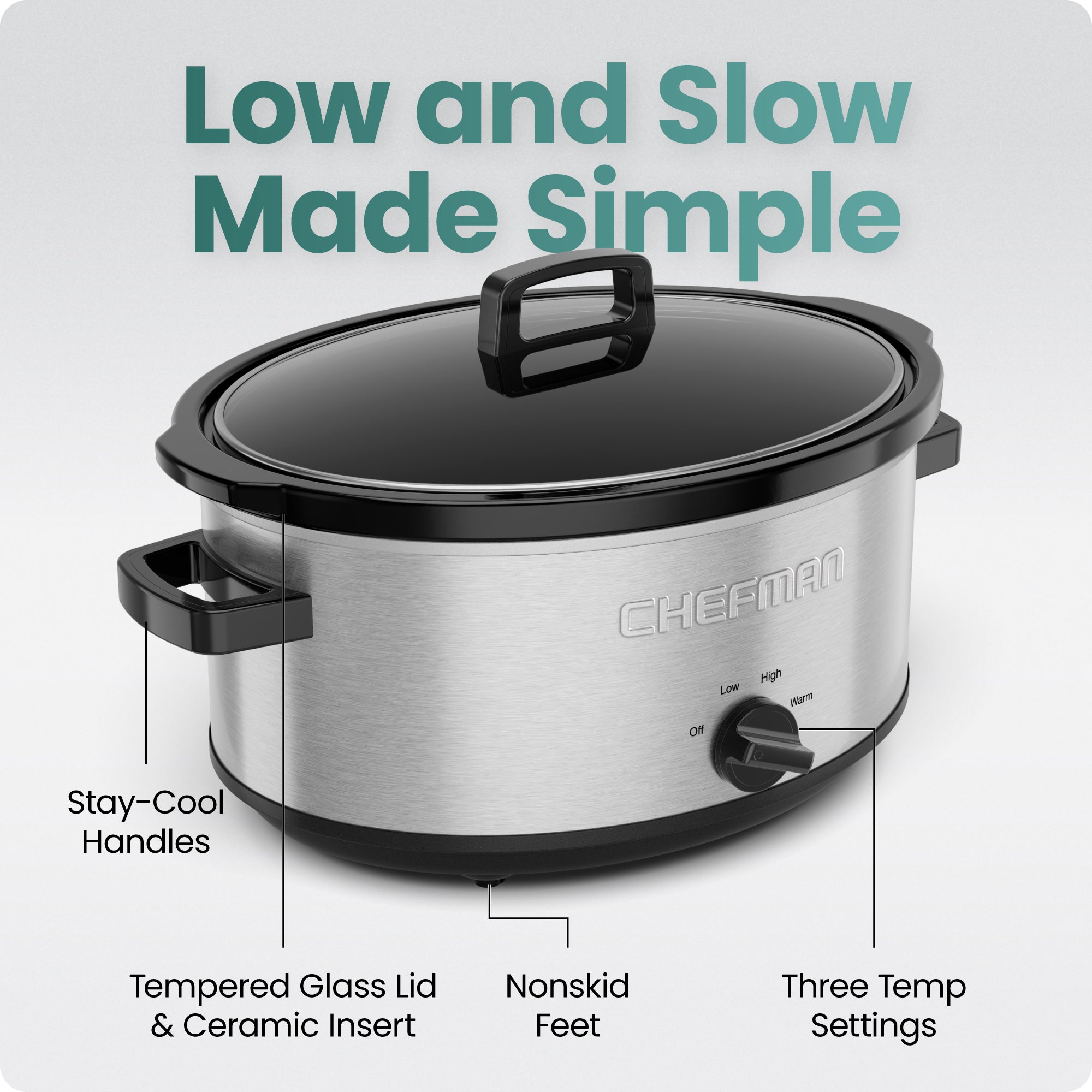 7 Quart Stainless Steel Slow Cooker