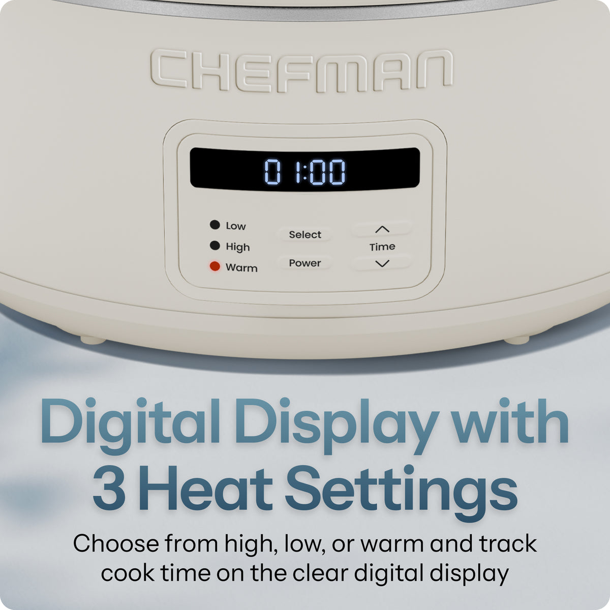 7 Qt. Digital Slow Cooker - White