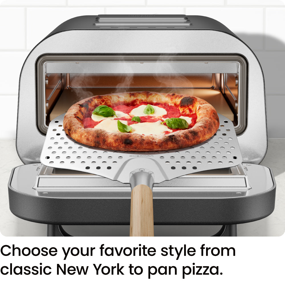 High-Heat Indoor Electric Pizza Oven 800°F (Black)