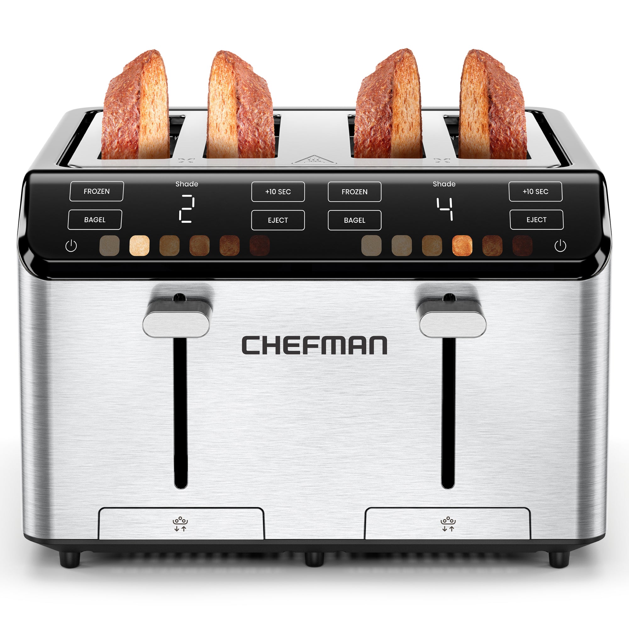 Bread Digital Toaster Touch Screen Smart Touch™ Slice Digital Toaster – Chefman