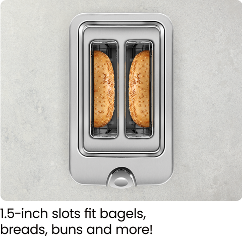 2-Slice Pop-Up Stainless Steel Toaster