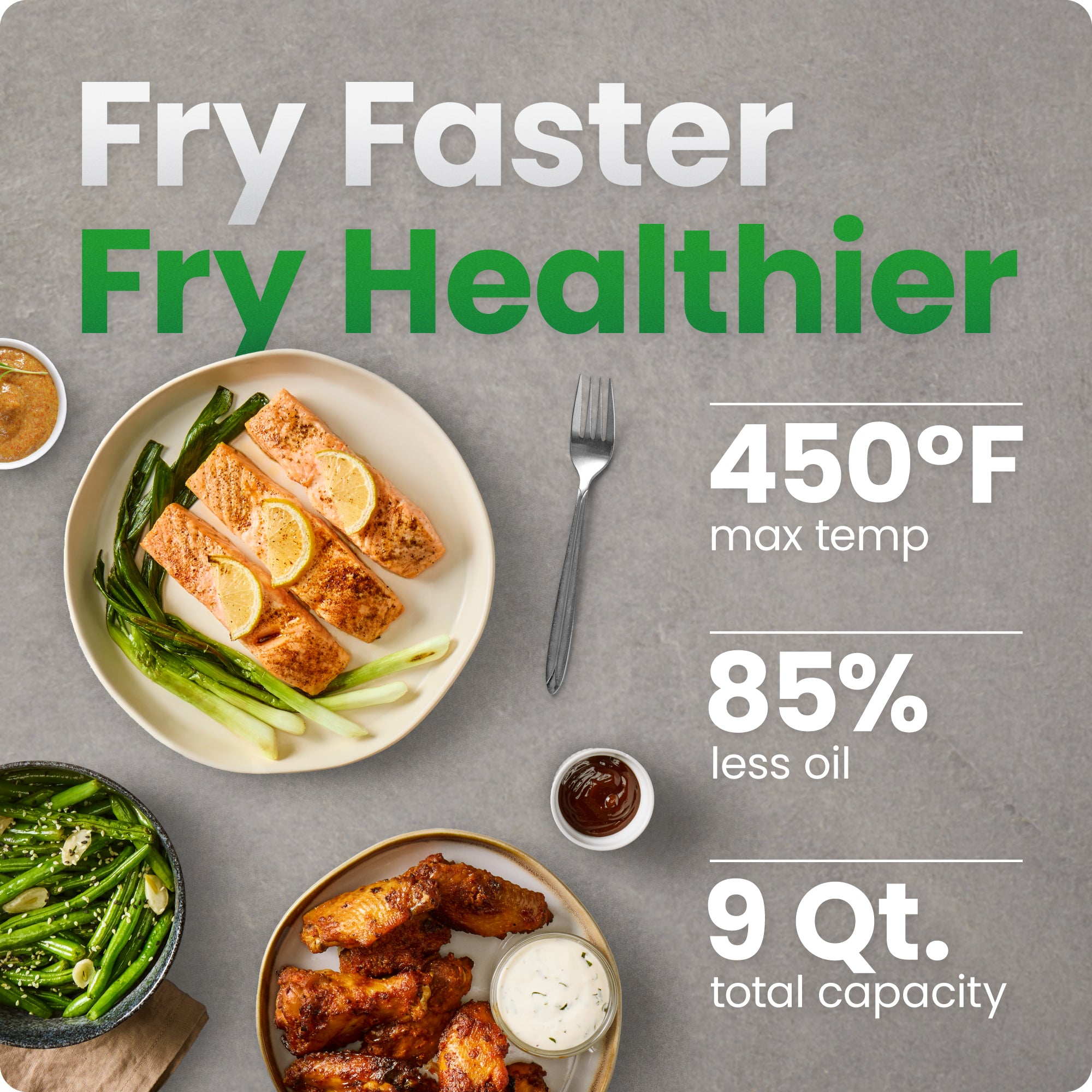 9 Qt. TurboFry Dual Basket Air Fryer