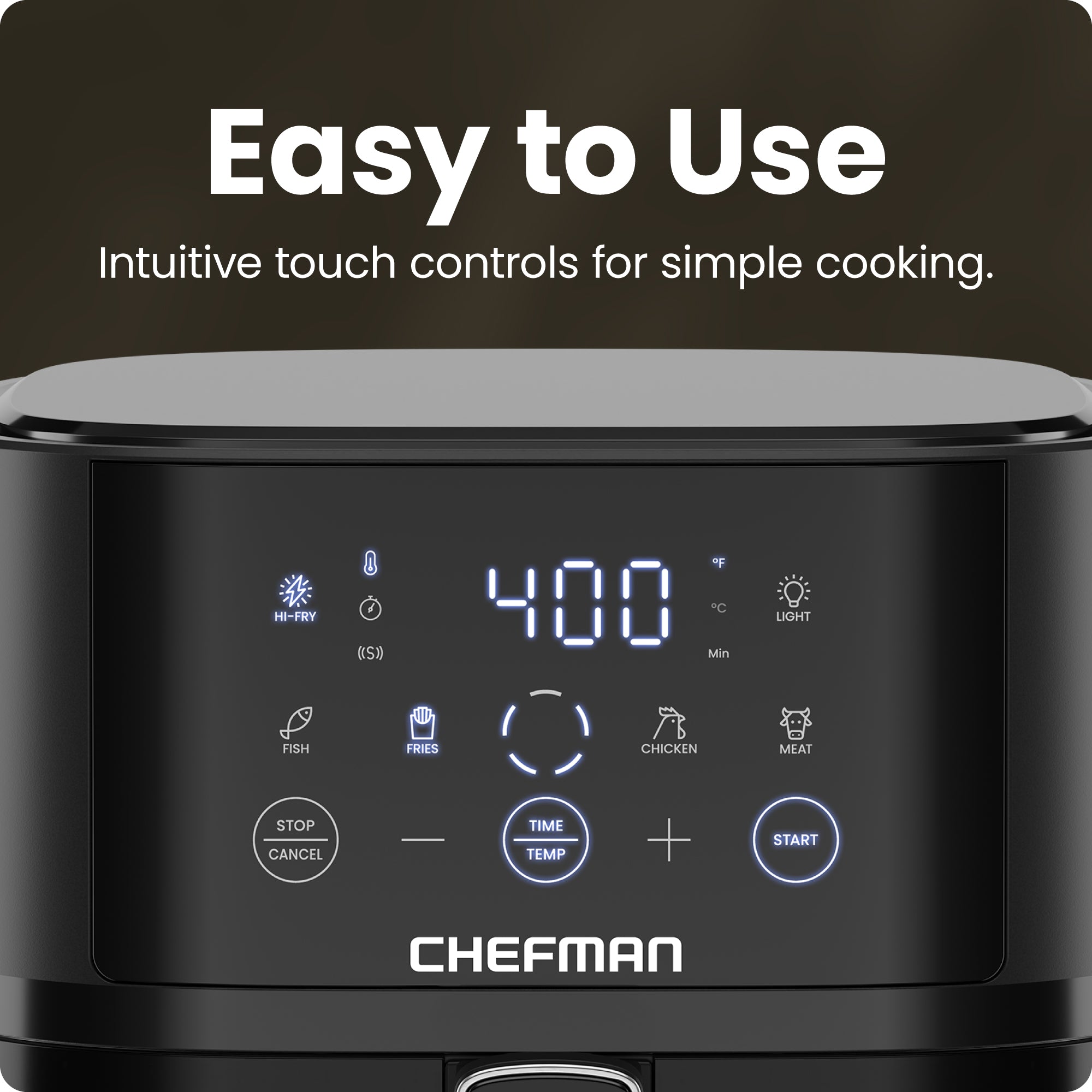 TurboFry Touch Easy-View 4-Quart Digital Air Fryer