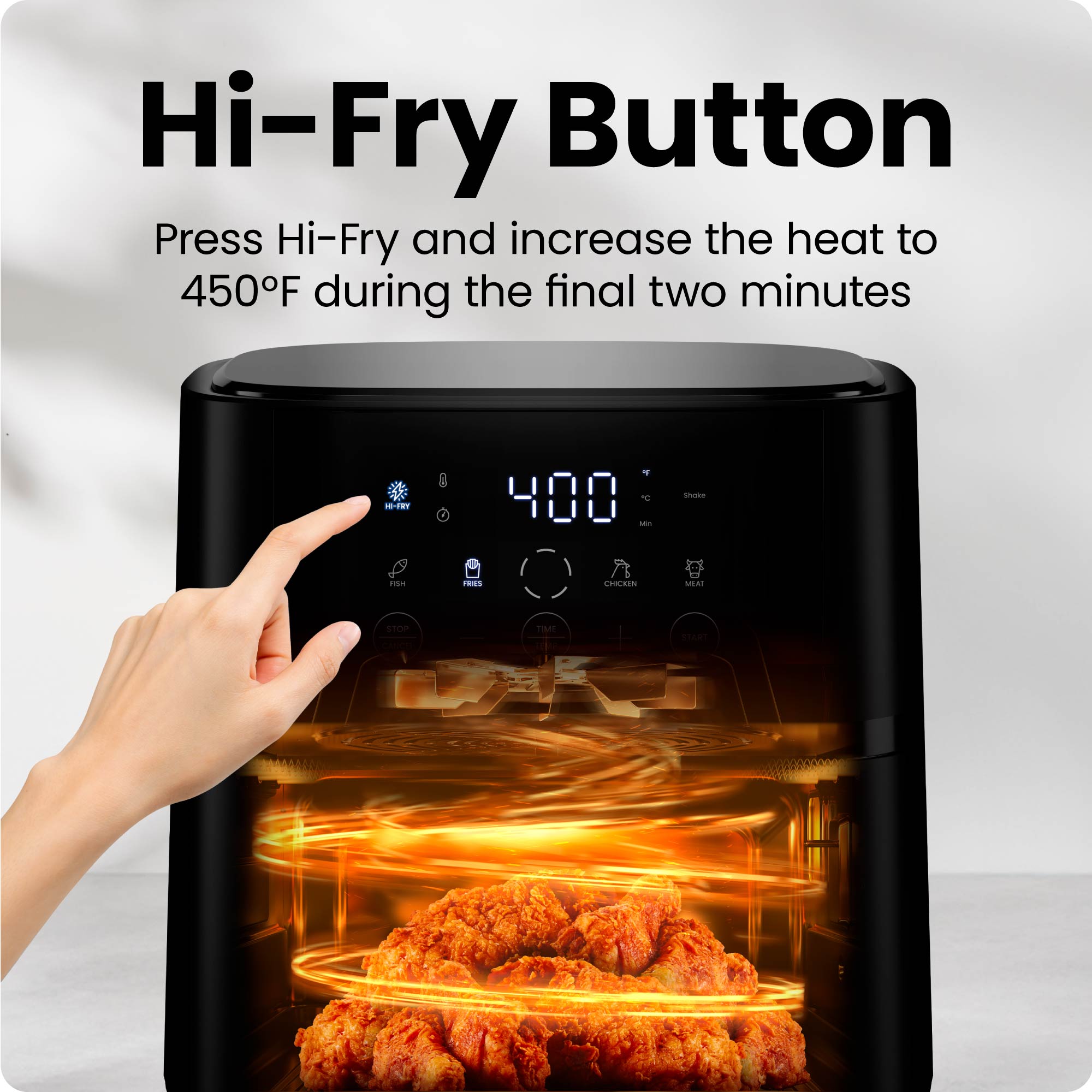 TurboFry Touch Easy-View 4-Quart Digital Air Fryer