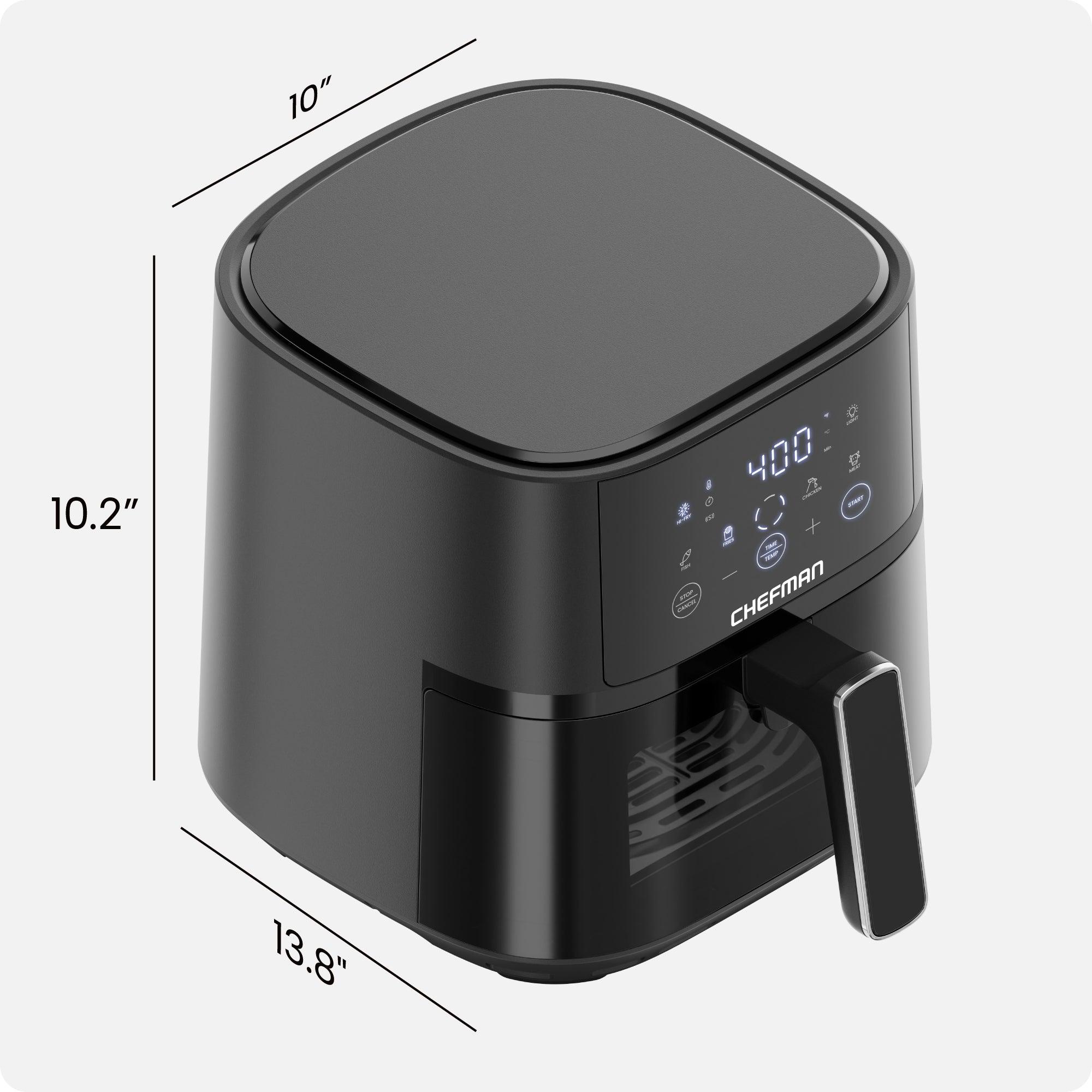 TurboFry Touch Easy-View 4-Quart Digital Air Fryer