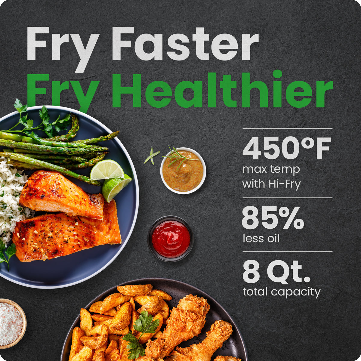 TurboFry 8 Qt. Air Fryer w/ High Fry