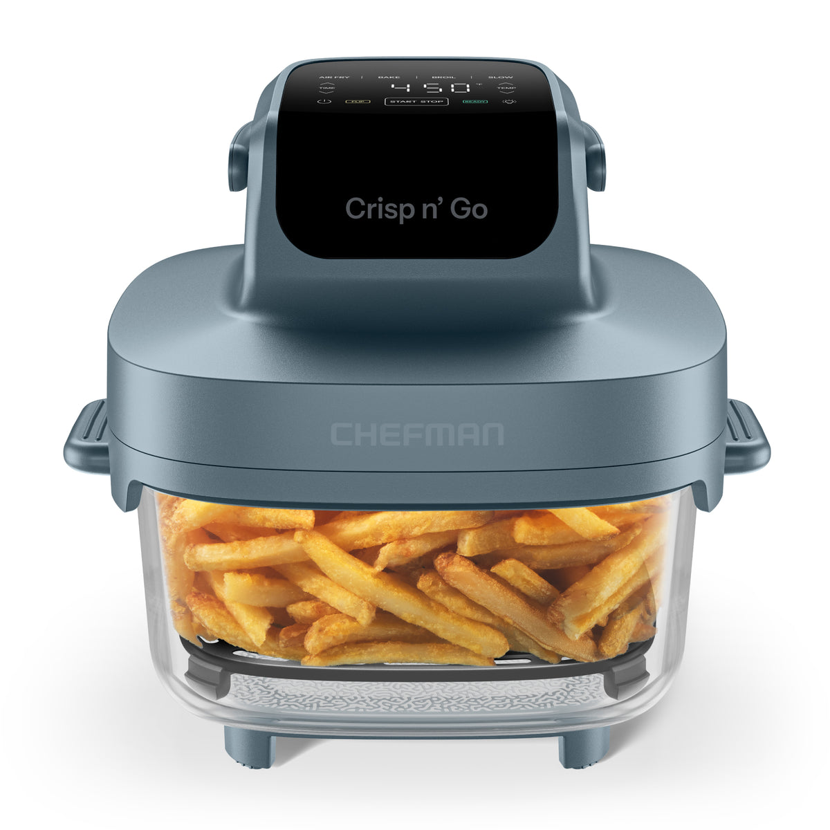 Crisp n' Go 4 Qt. Glass Air Fryer - Lava Slate