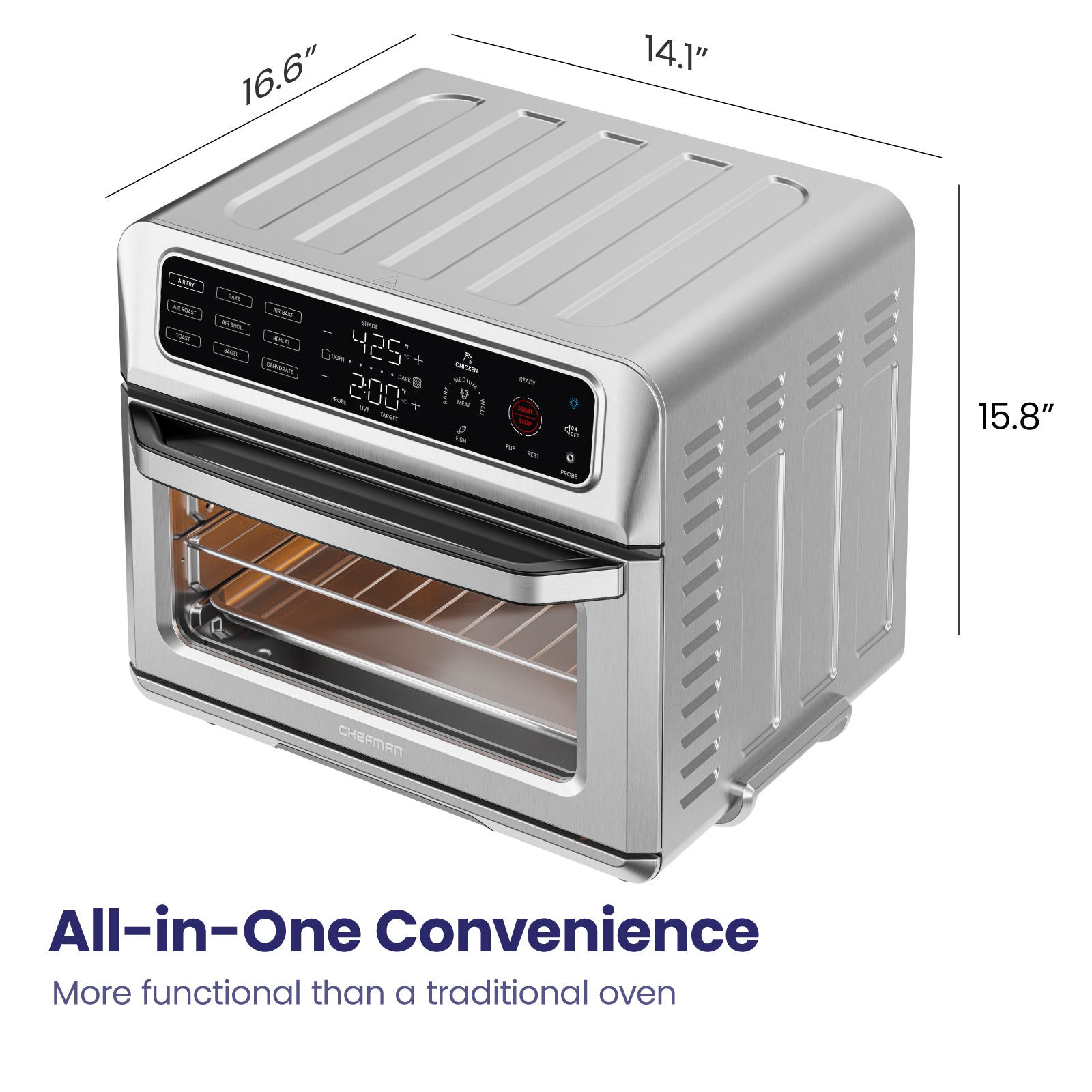ExacTemp™ Chefman Oven+Air Fryer