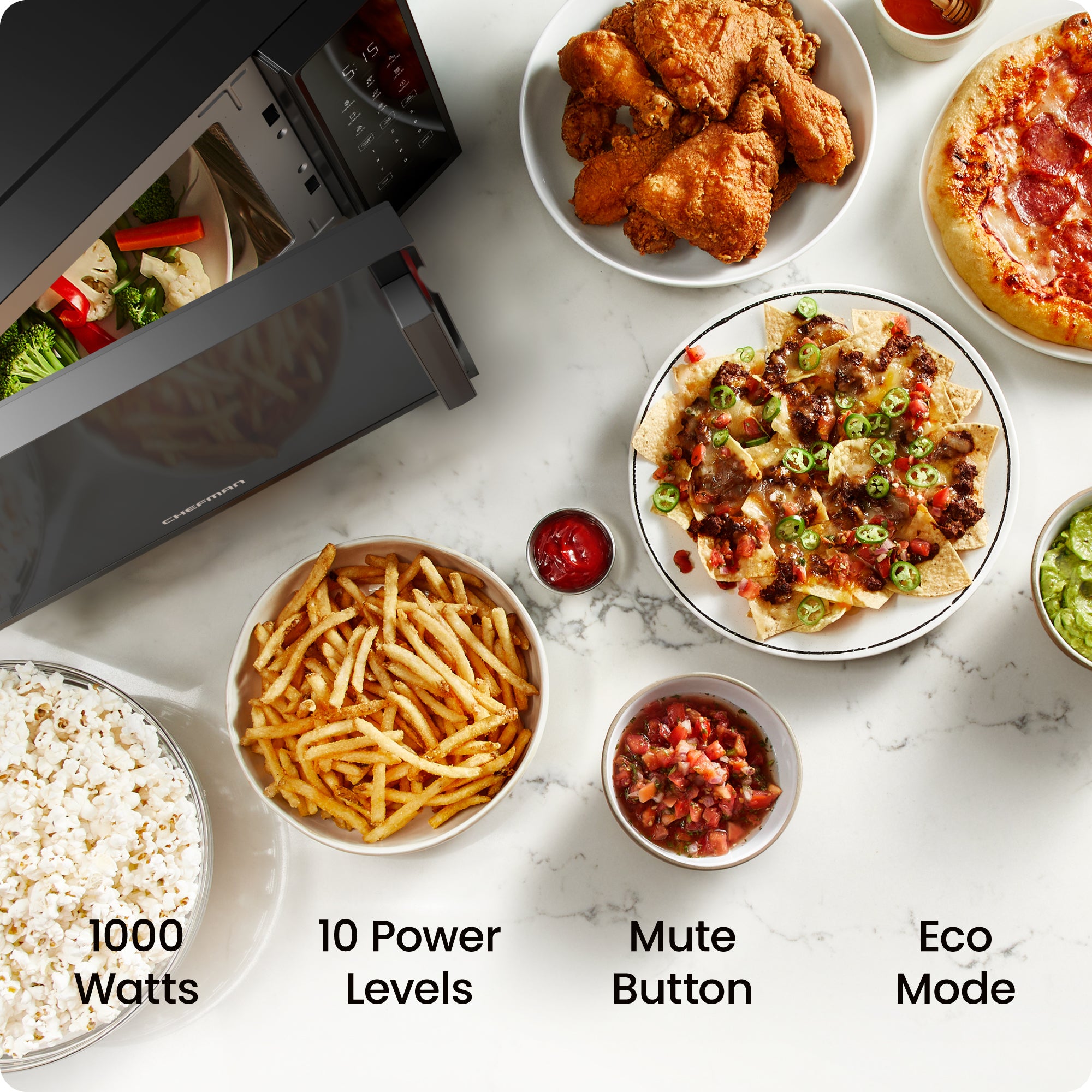 Countertop 1.1 Cu. Ft. Digital Microwave Oven