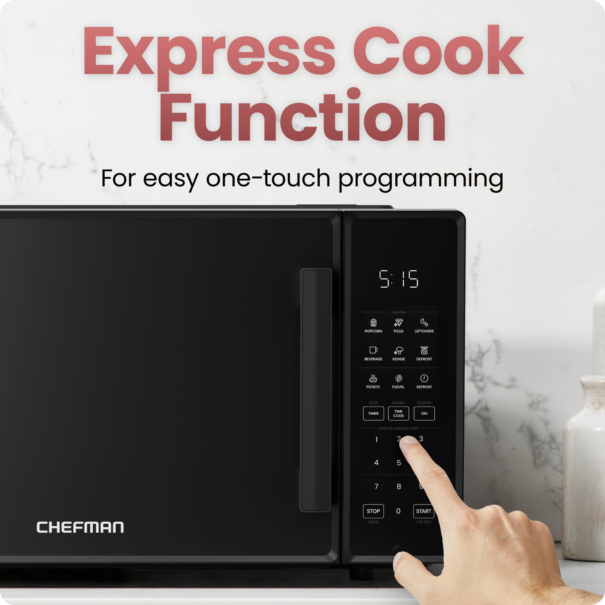 Countertop 1.1 Cu. Ft. Digital Microwave Oven