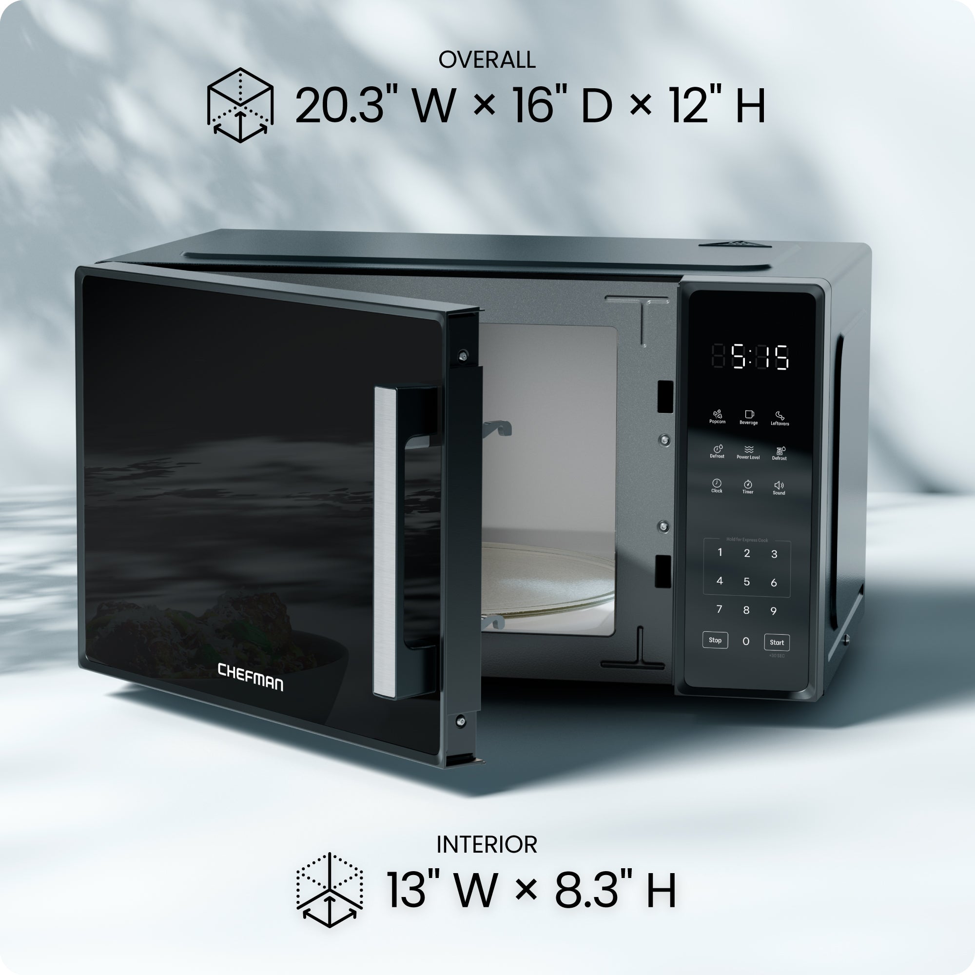 1.1 Cu. Ft. Countertop Digital Microwave Oven