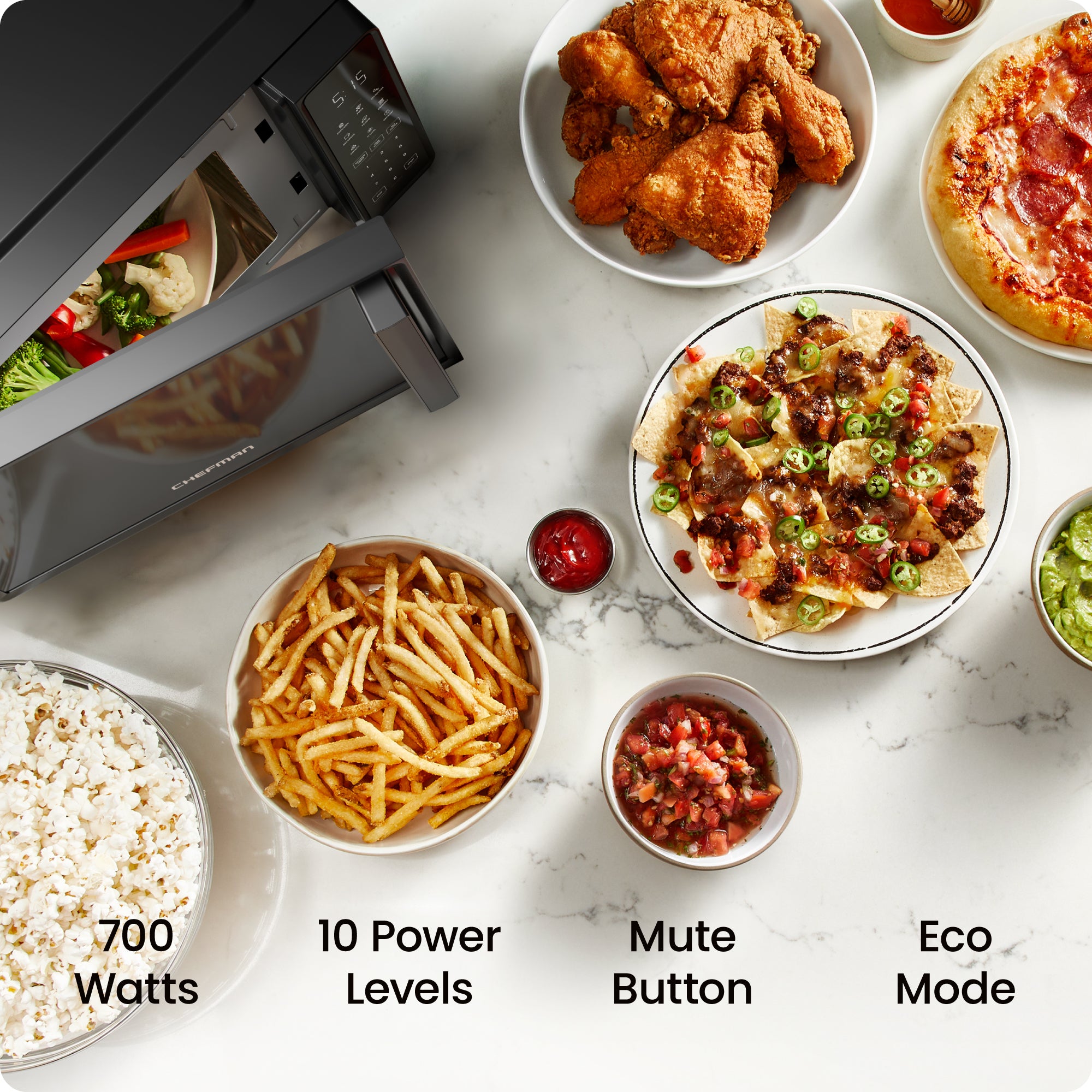 Countertop 0.7 Cu. Ft. Digital Microwave Oven