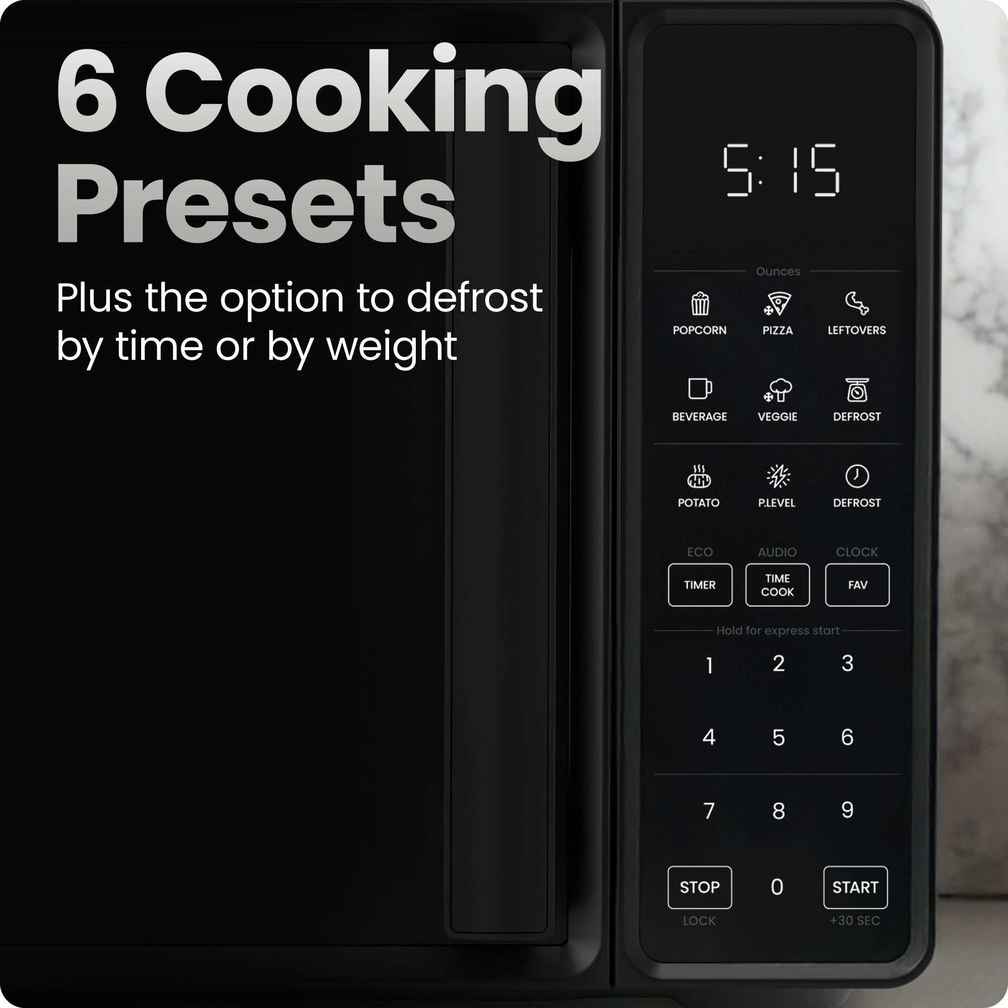 Countertop 0.7 Cu. Ft. Digital Microwave Oven