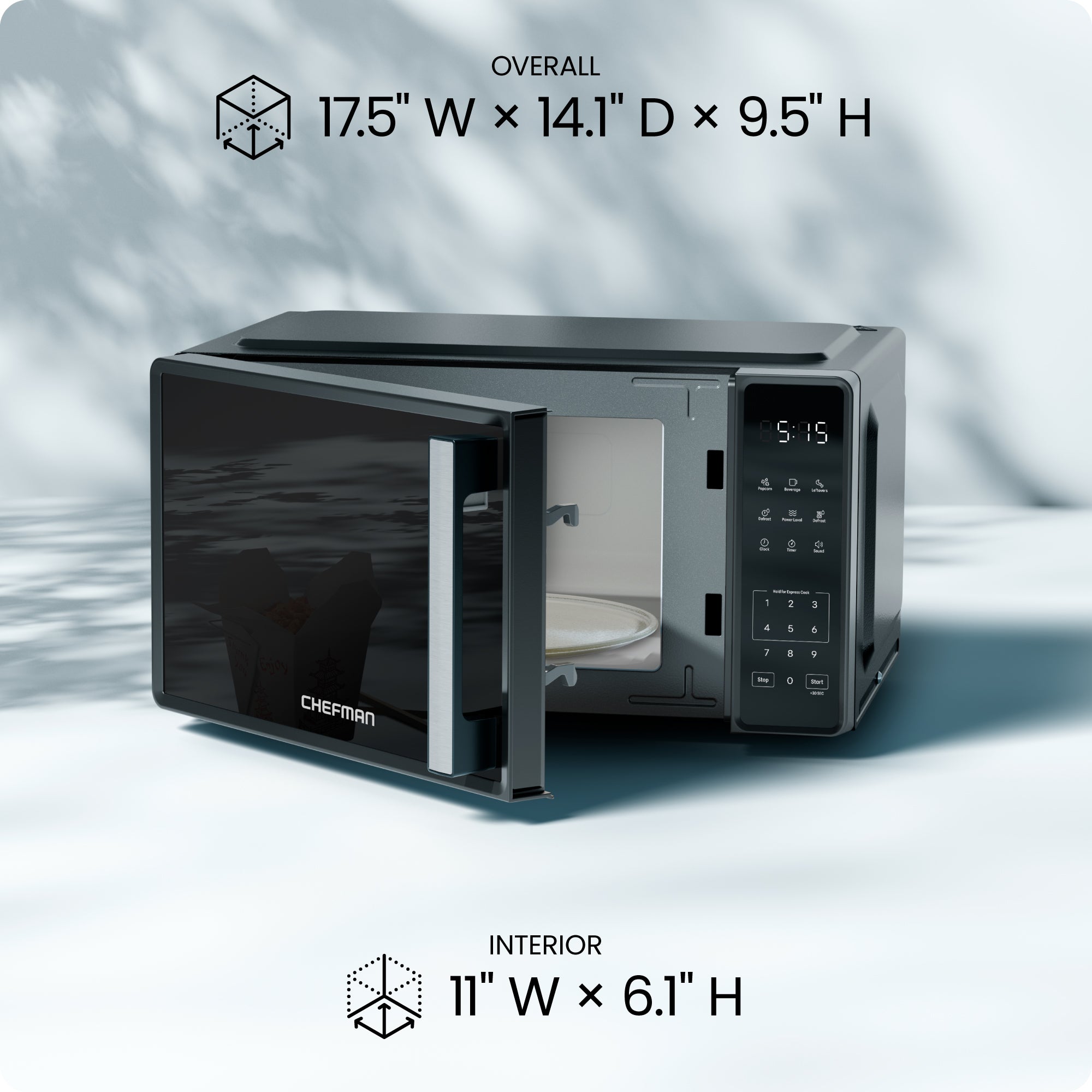 0.7 Cu. Ft. Countertop Digital Microwave Oven