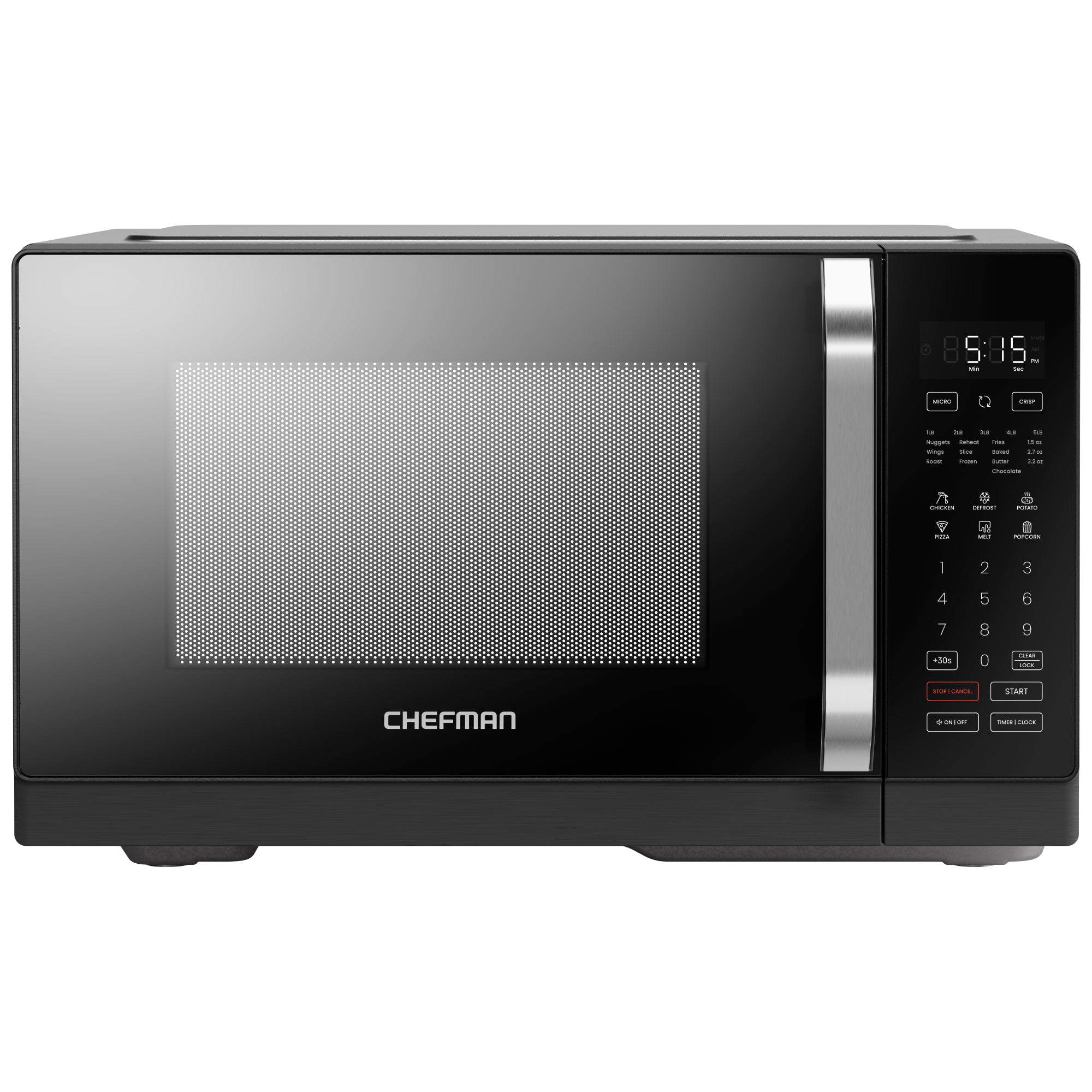 Chefman MicroCrisp Countertop Cu Ft Digital Microwave Oven