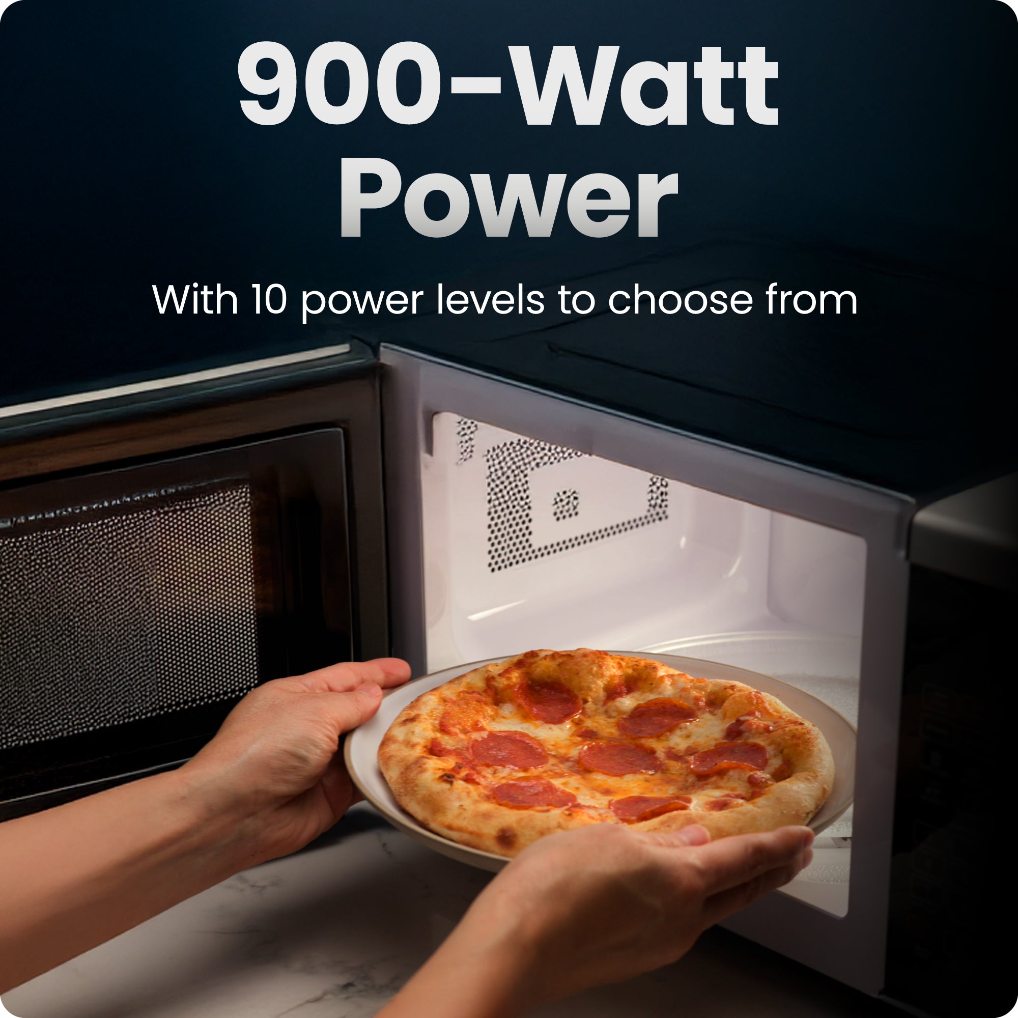 Countertop Digital Stainless Microwave Oven - 0.9 Cu Ft