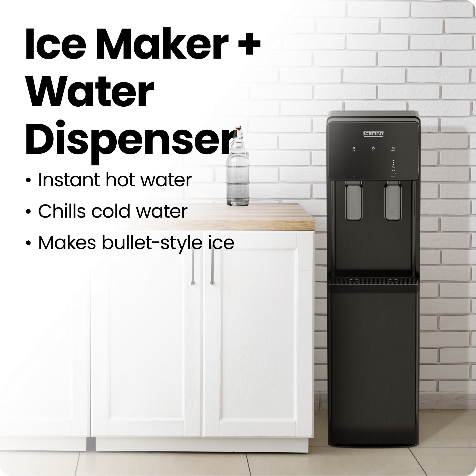 Bottom-Loading Water Dispenser & Ice Maker