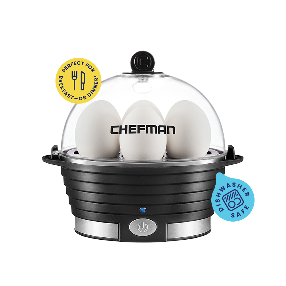 Chefman Electric Double Decker Egg Cooker Boiler - Black, 1 ct