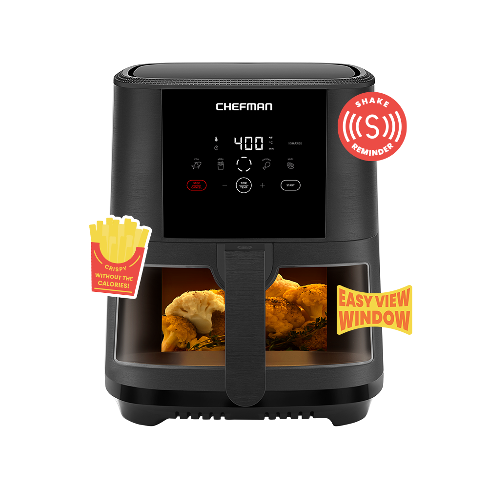 5 Qt. TurboFry Touch Window Air Fryer With Liners Included