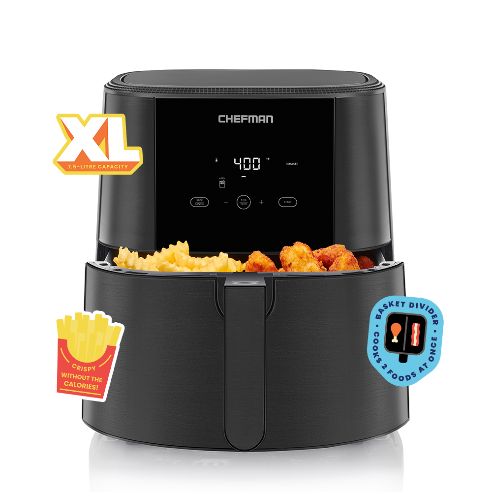 8 Qt. TurboFry Touch Air Fryer (Liners Included) – Chefman
