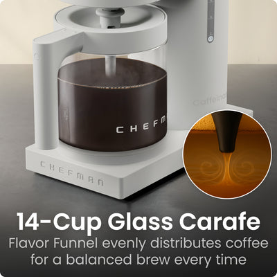 Caffeinator® 14-Cup Programmable Coffee Maker - Concrete