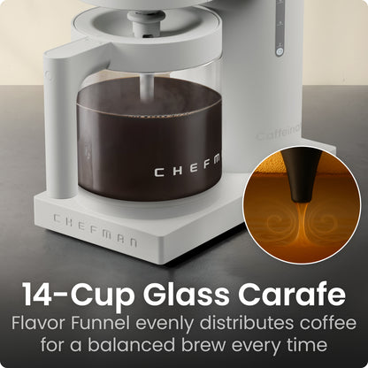 Caffeinator 14-Cup Programmable Coffee Maker - Concrete