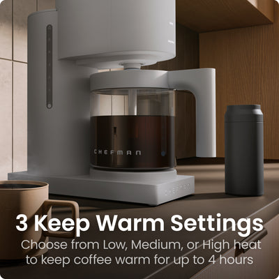 Caffeinator® 14-Cup Programmable Coffee Maker - Concrete