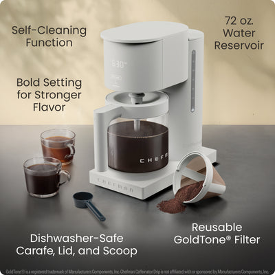 Caffeinator® 14-Cup Programmable Coffee Maker - Concrete