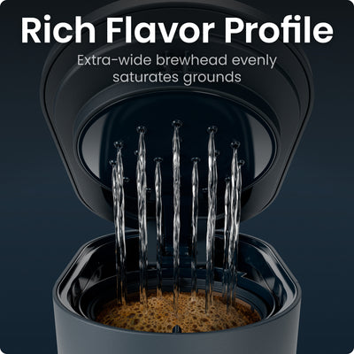 Caffeinator® 14-Cup Programmable Coffee Maker - Midnight