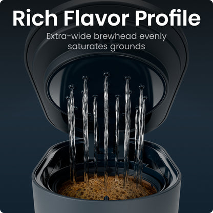 Caffeinator 14-Cup Programmable Coffee Maker - Midnight