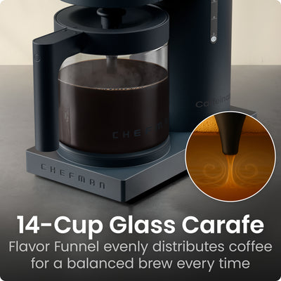 Caffeinator® 14-Cup Programmable Coffee Maker - Midnight