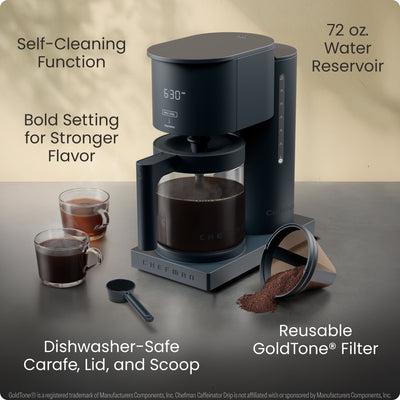 Caffeinator® 14-Cup Programmable Coffee Maker - Midnight