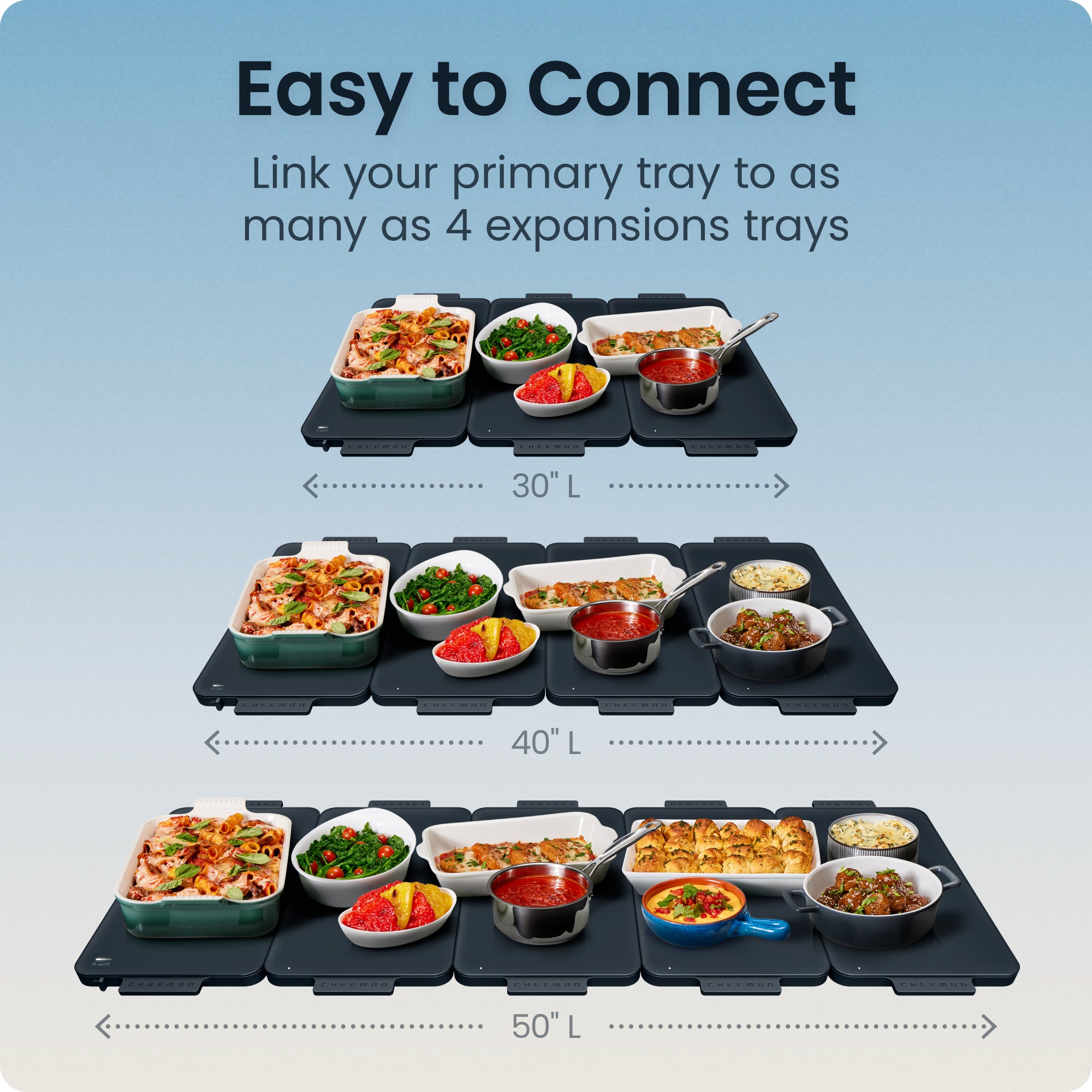 Everything Warmer Expanding Warming Tray, One Expansion Tray (Primary Tray Sold Separately)