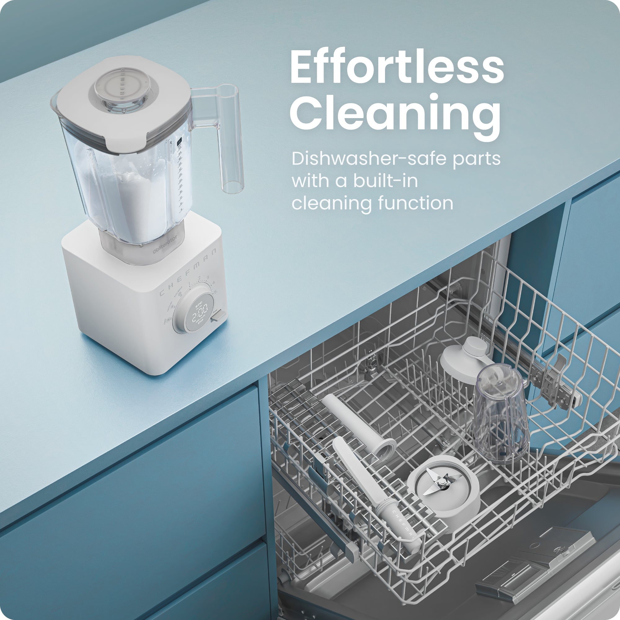 Licuadora Obliterator de 1,2 litros con jarra de viaje - Concreto