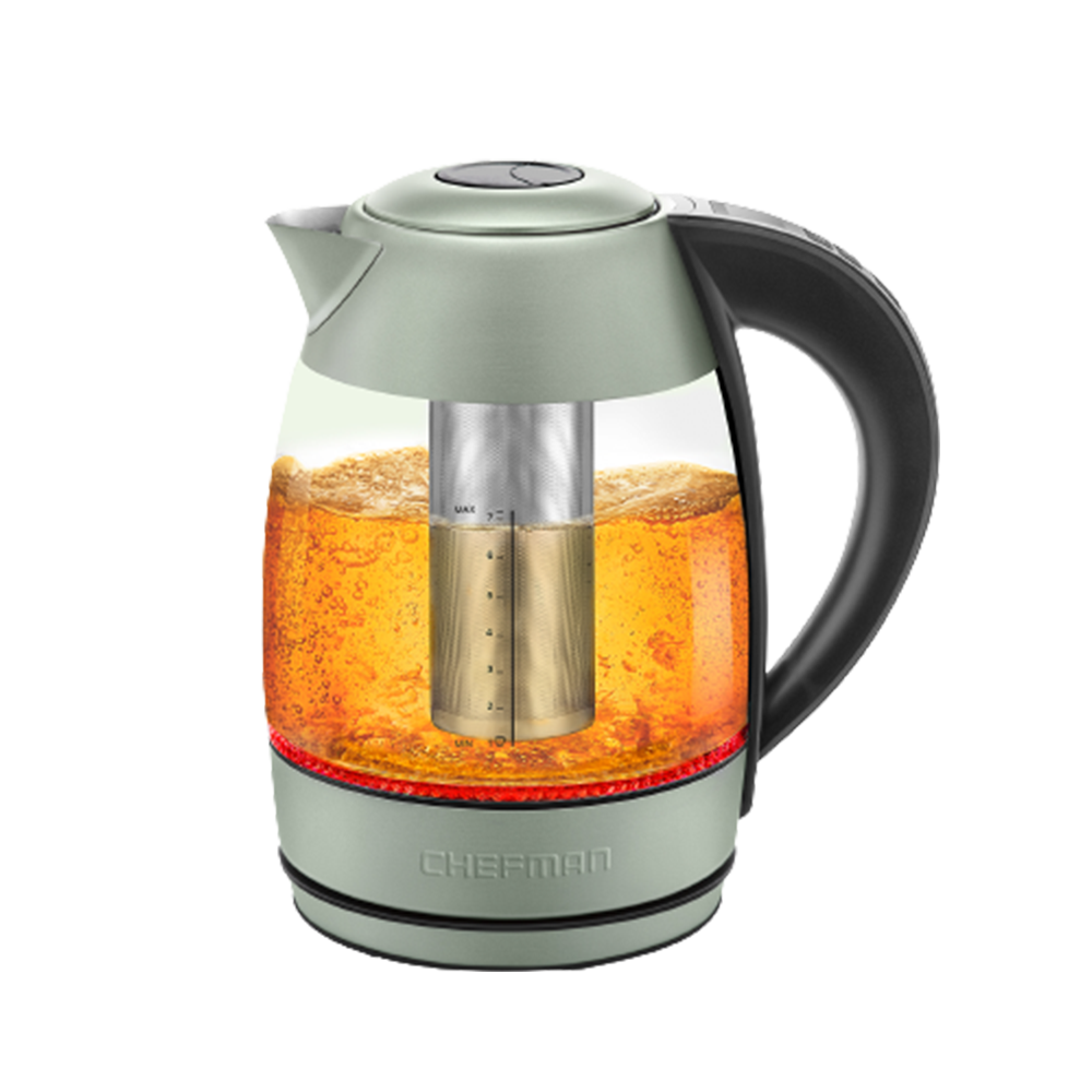 1.8Liter Digital Glass Electric Kettle Chefman