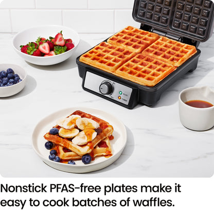 4 Slice Belgian Waffle Maker