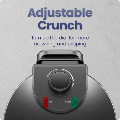 Rotating Belgian Waffle Maker - Black